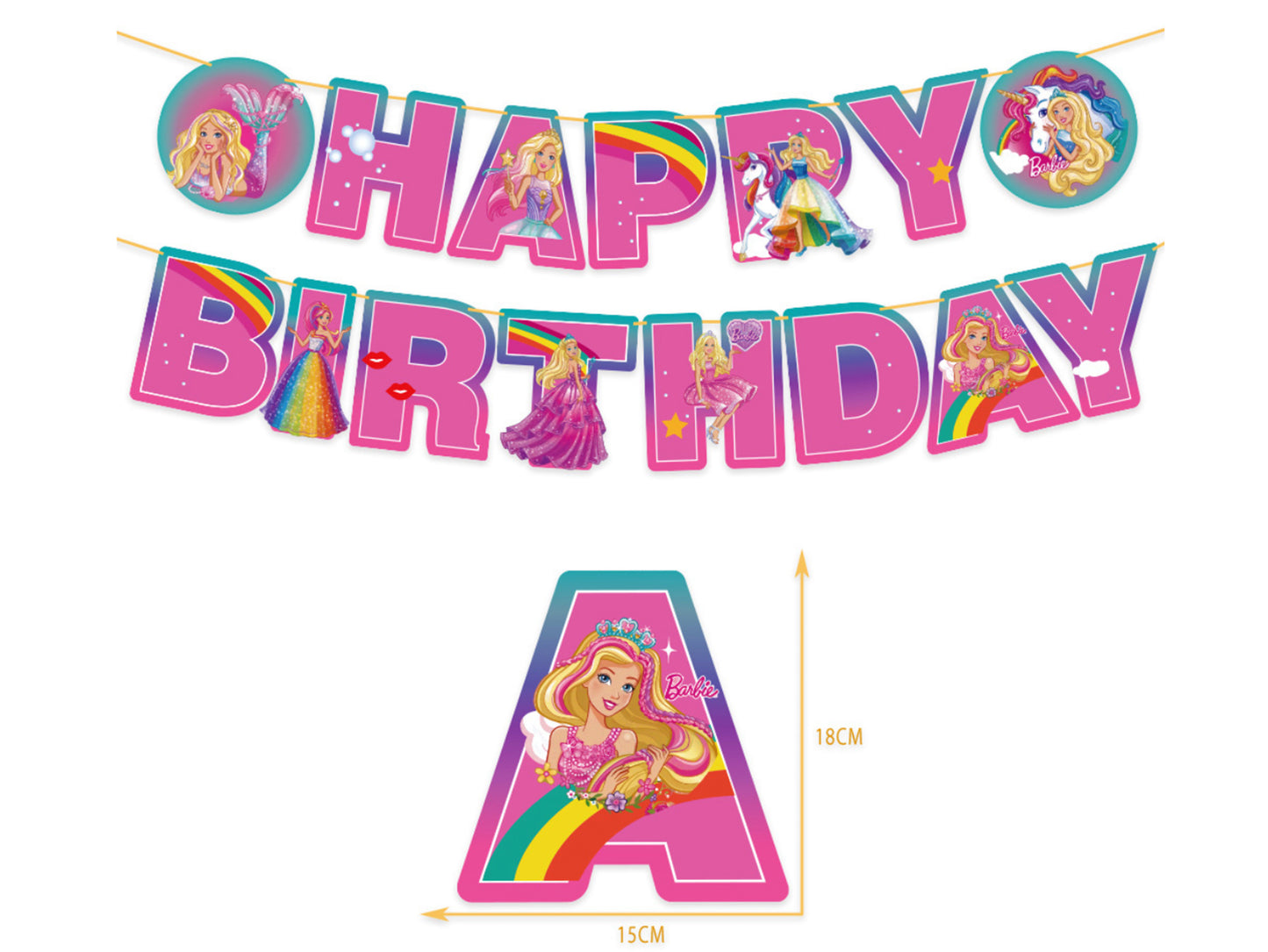 Barbie Birthday Banners