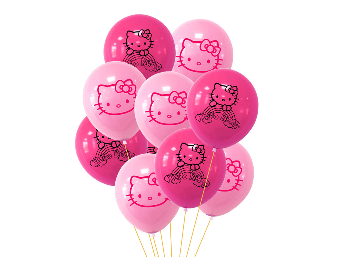 Hello Kitty Birthday Banners, Hello Kitty Balloons, Hello Kitty Cake Toppers