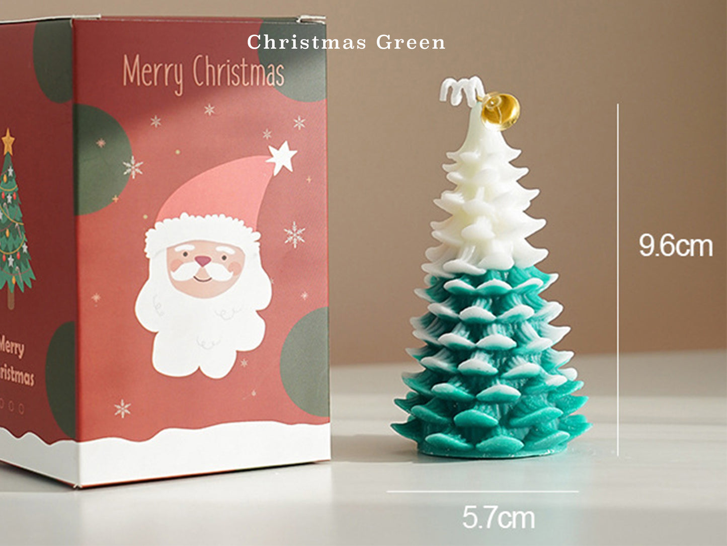 Christmas Tree Candles with Christmas Gift Box, Christmas Decorative Candles