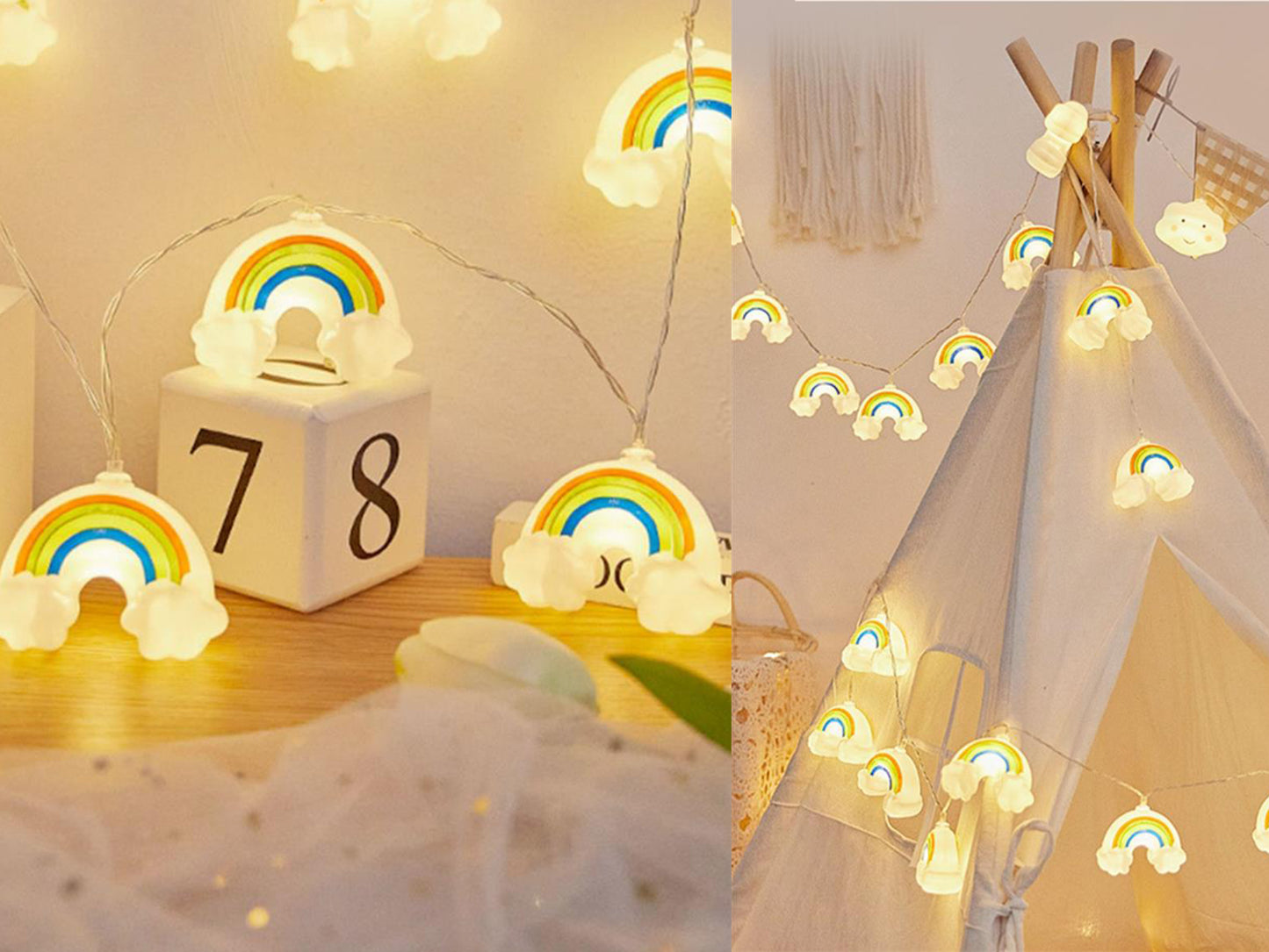 Rainbow Fairy String Lights