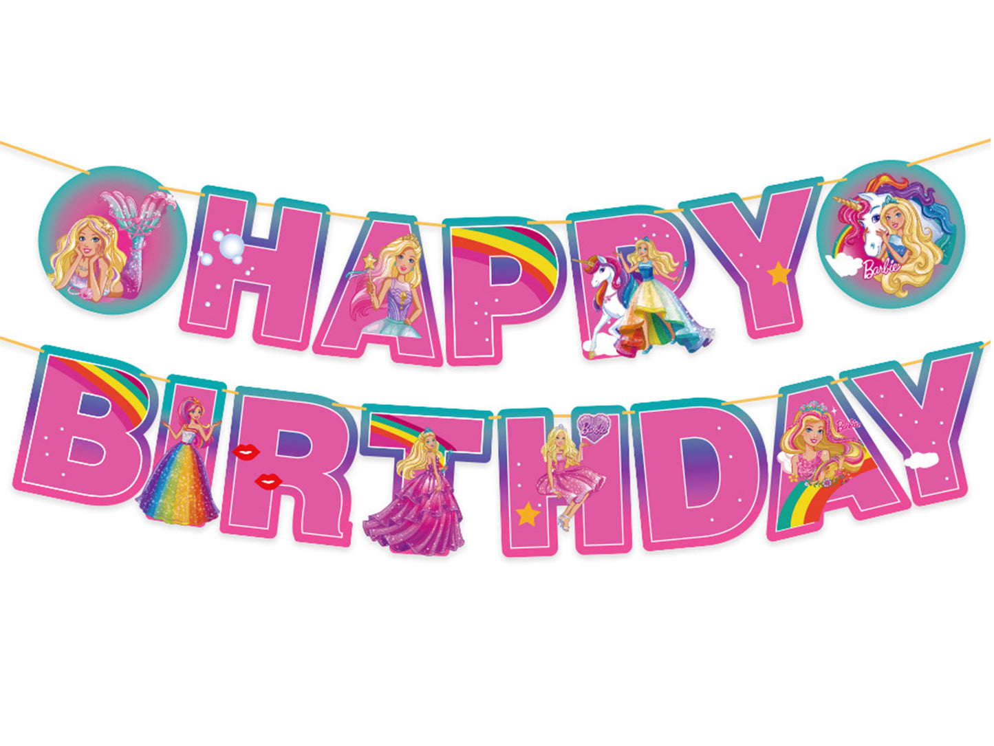 Barbie Birthday Banners