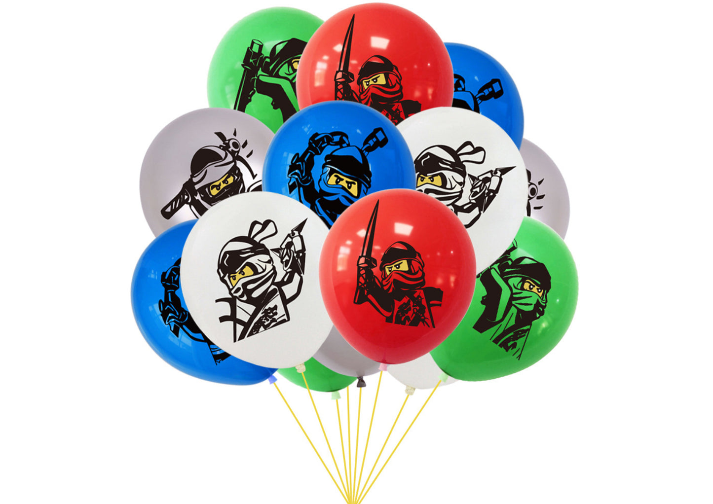 Lego Ninjago Birthday Banner, Lego Ninjago Balloons, Lego Ninjago Cake Toppers