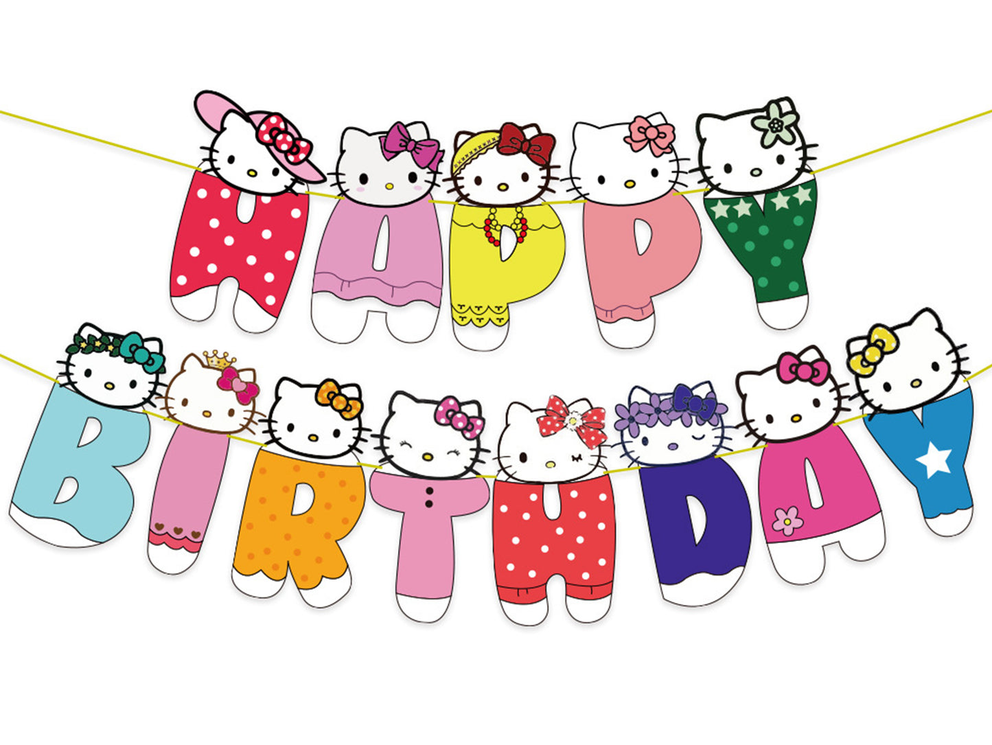 Hello Kitty Birthday Banners, Hello Kitty Balloons, Hello Kitty Cake Toppers