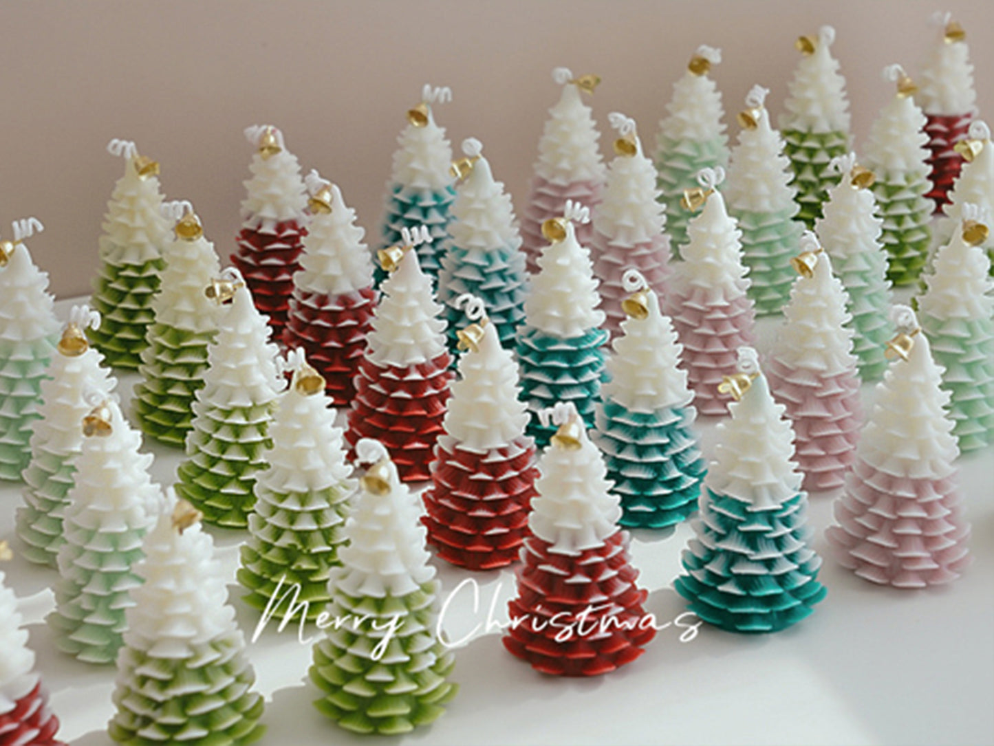 Christmas Tree Candles with Christmas Gift Box, Christmas Decorative Candles