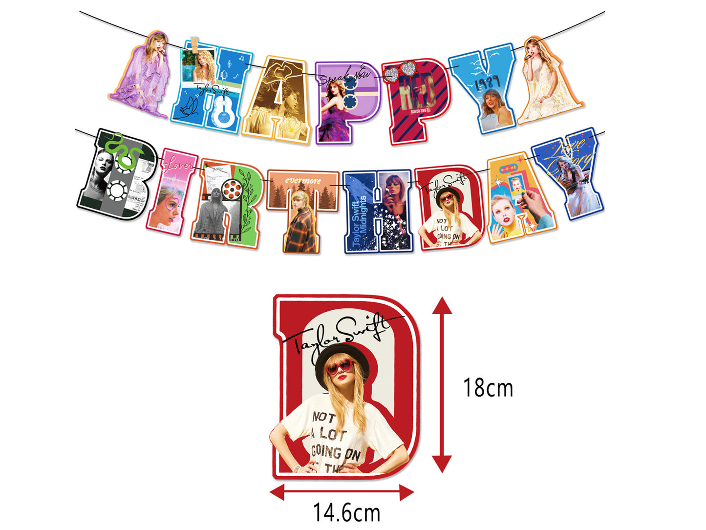 Taylor Swift Birthday Banner Size