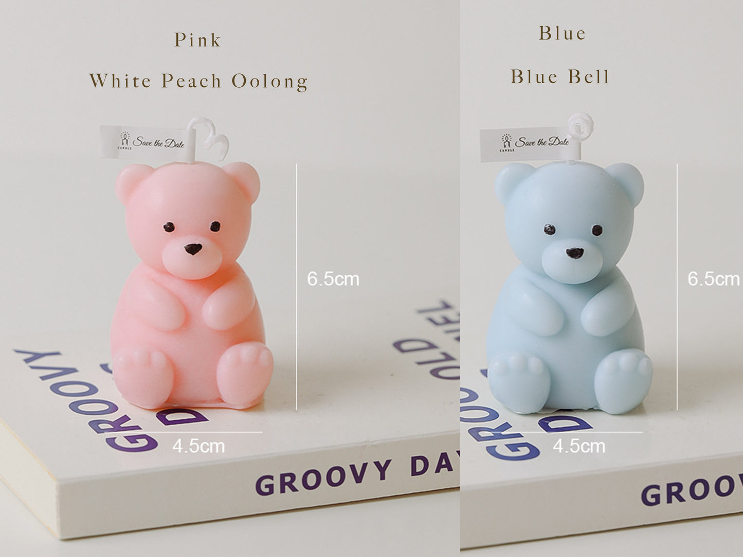 Handmade Bear Shaped Scented Candles, Bear Soy Wax Candles