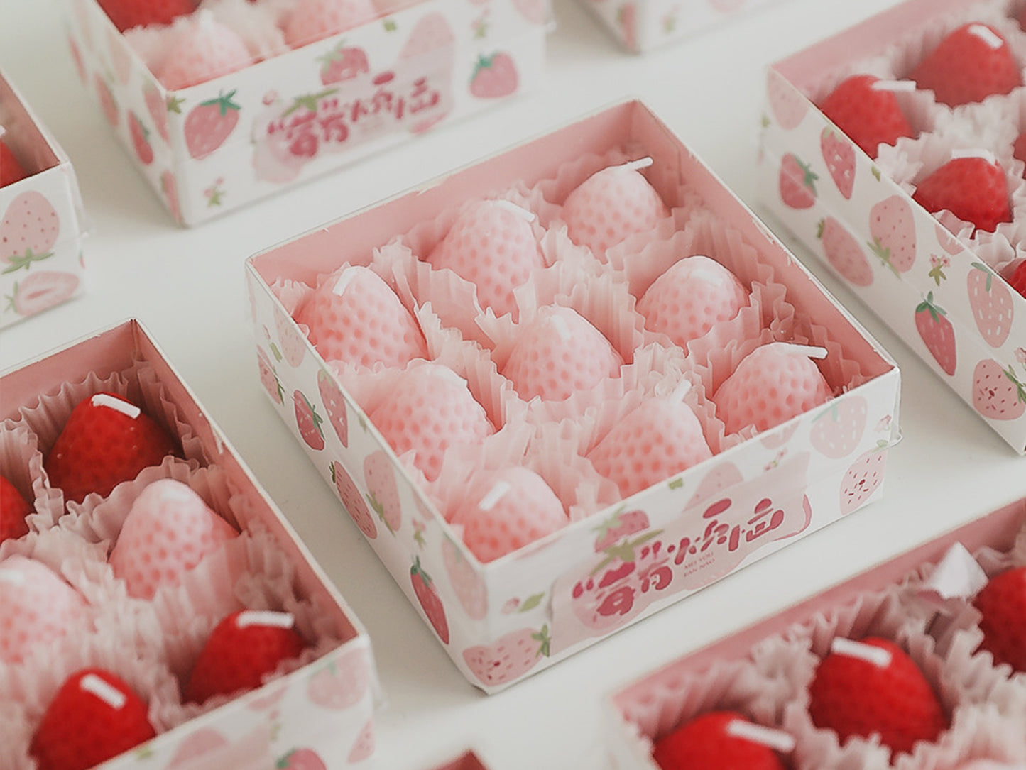 Strawberry Candles Handmade Candles