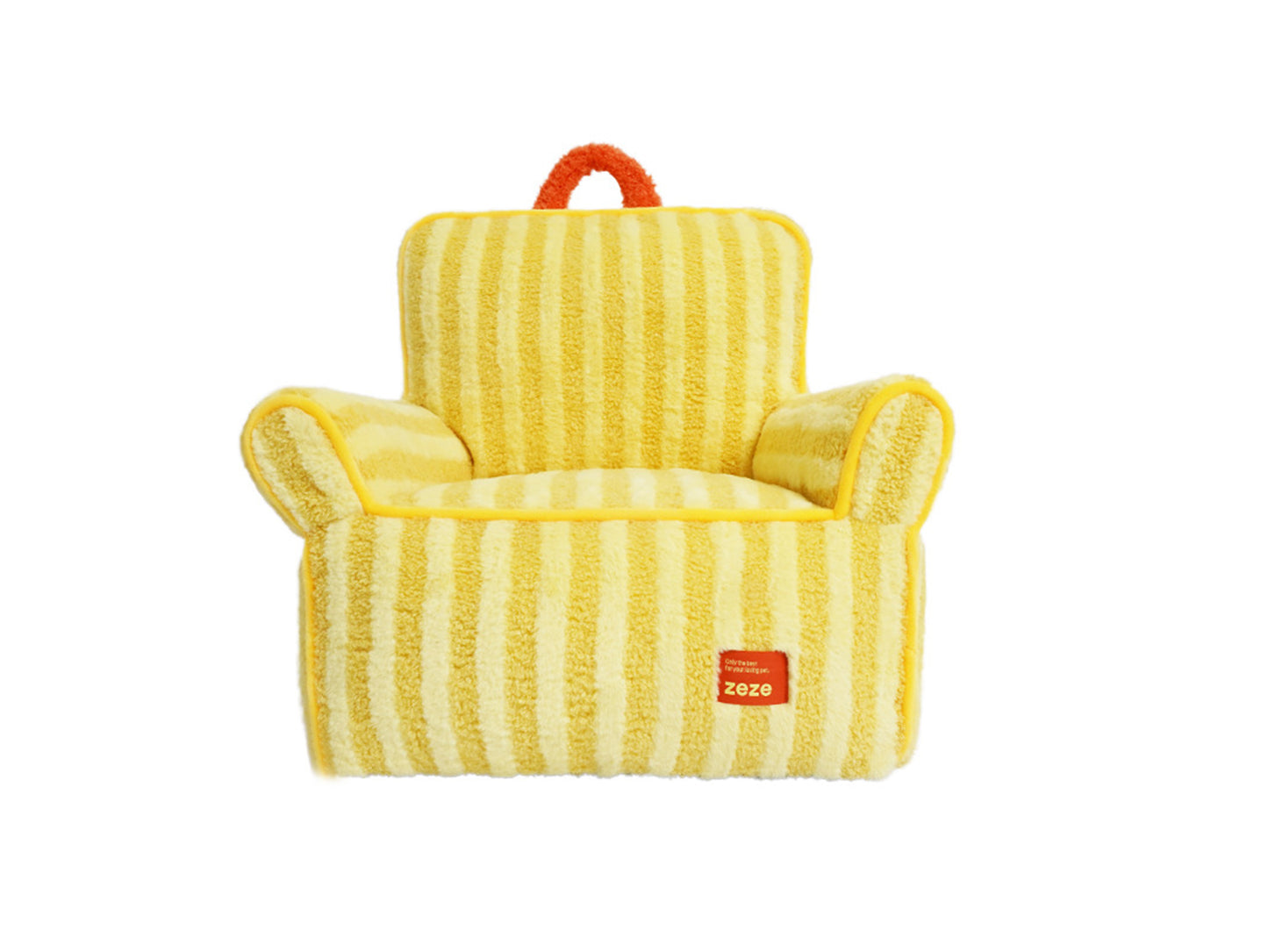 Yello Cat Puppy Sofa Bed, Plush Pet Lounger Couch, Warm Cuddler Soft Pet Chair
