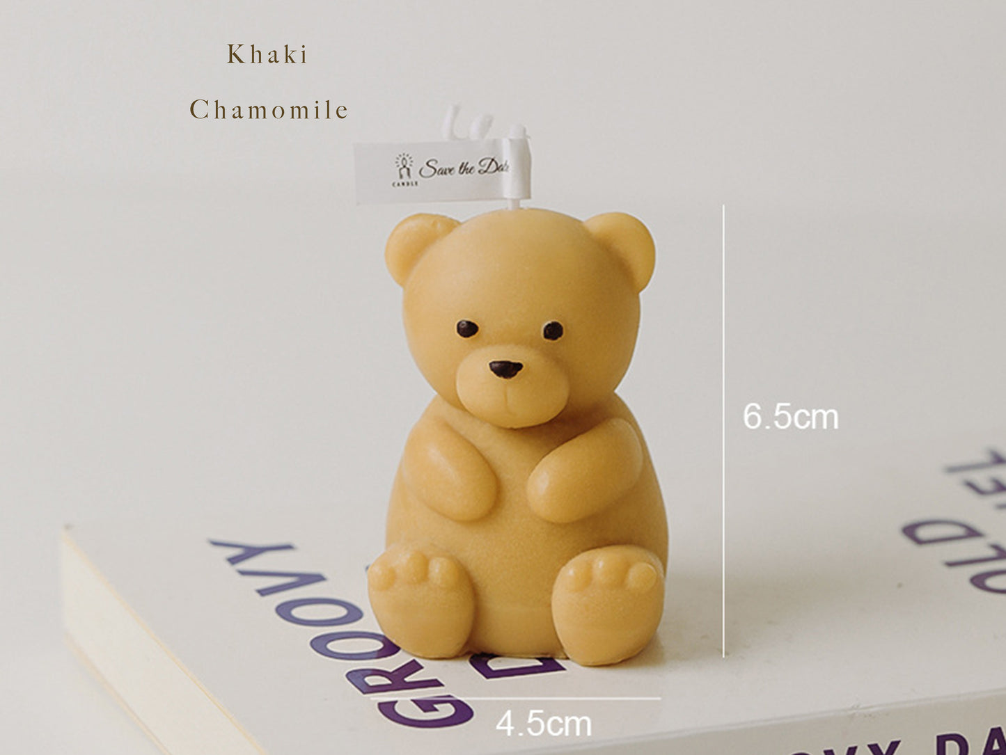 Handmade Bear Shaped Scented Candles, Bear Soy Wax Candles