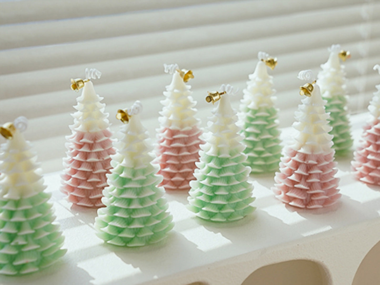 Christmas Tree Candles with Christmas Gift Box, Christmas Decorative Candles