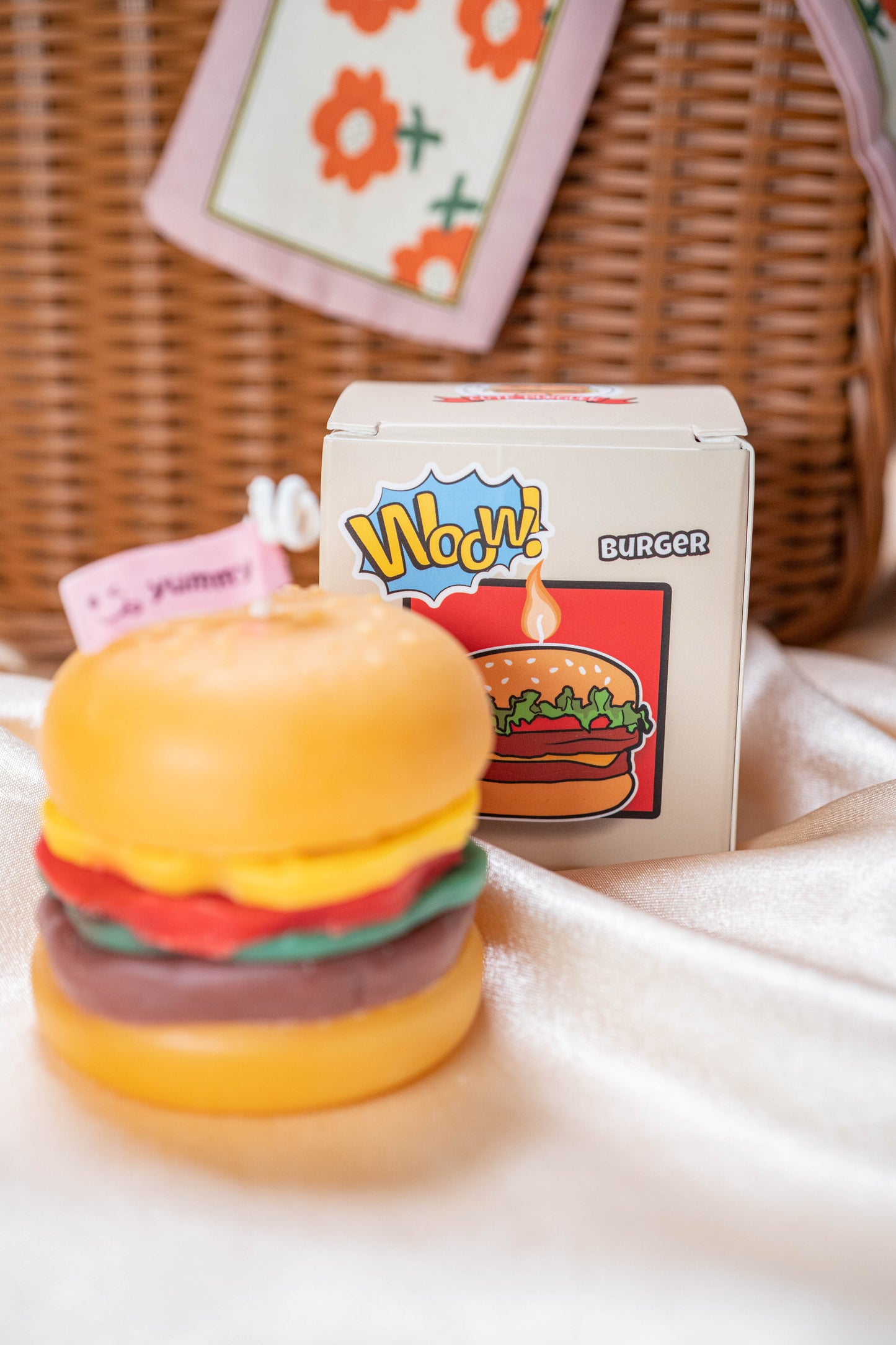 Burger Shaped Candles, Soy Wax Scented Candles