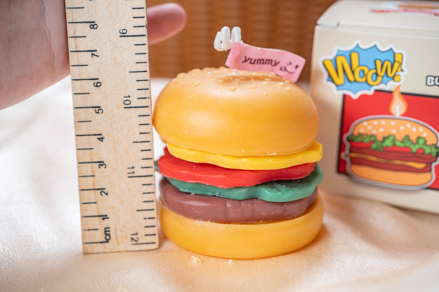 Burger Shaped Candles, Soy Wax Scented Candles