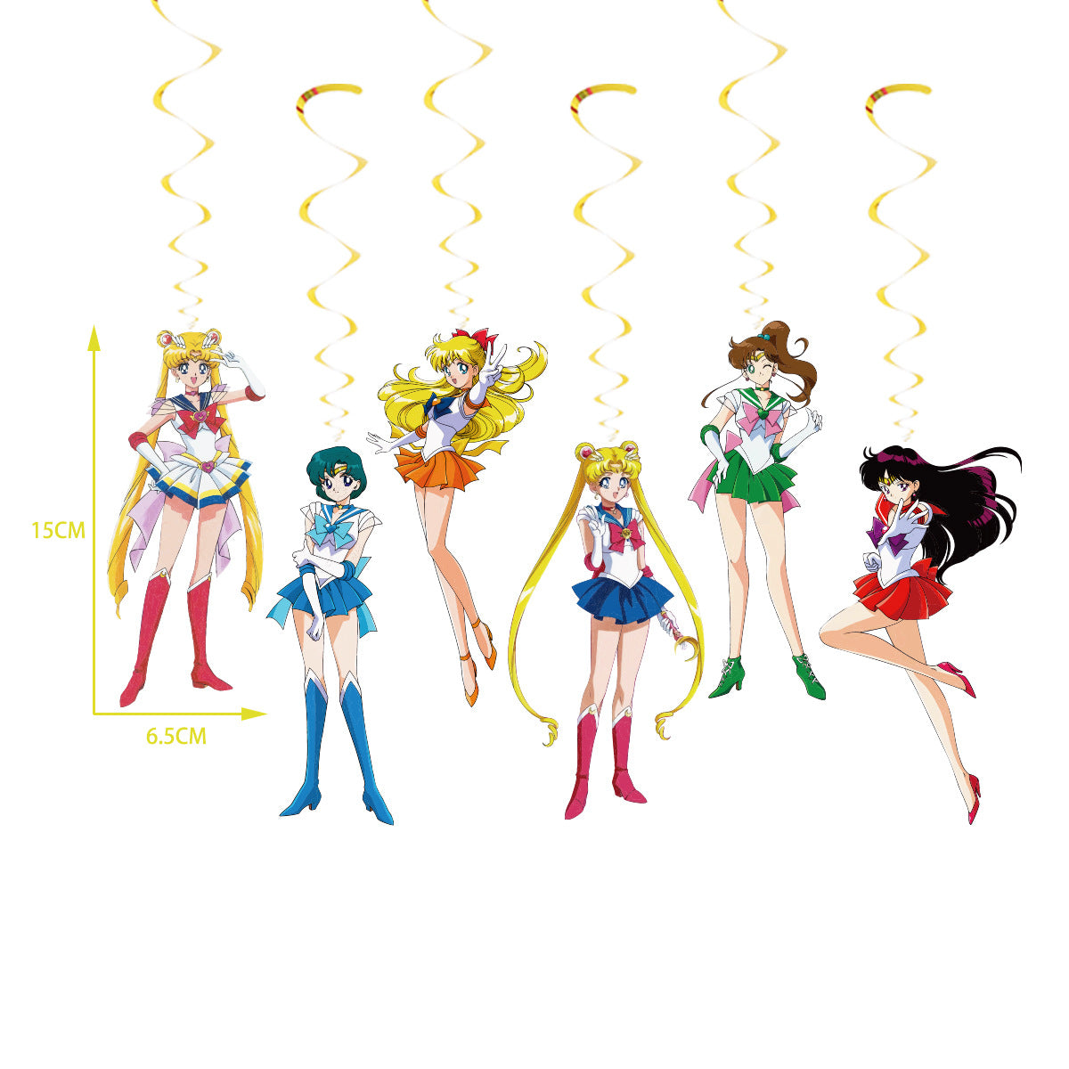 Sailor Moon Birthday Banners, Sailor Moon Balloons, Sailor Moon Cake Toppers