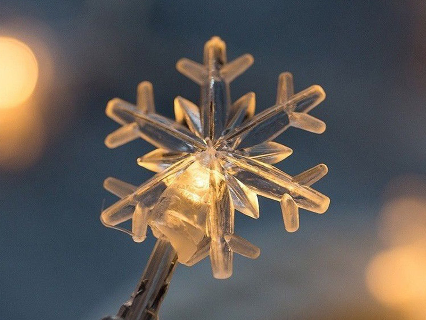 Snowflake string lights