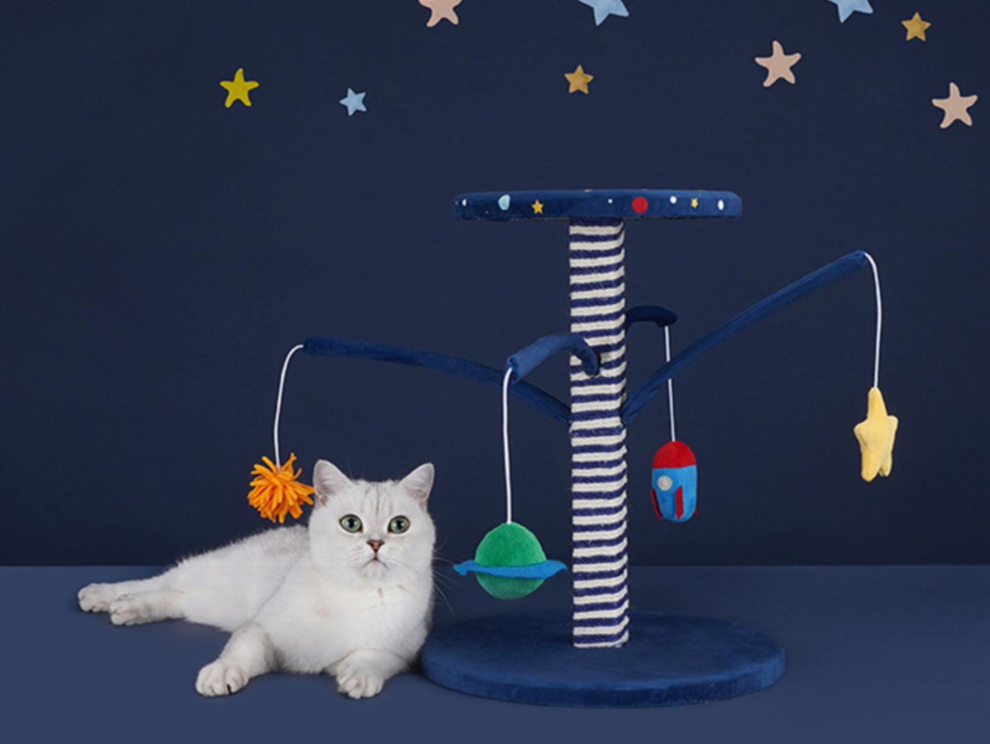 Starry Sky Cat Tree, Cat Tower, Cat Climbing Cando with Scratching Post