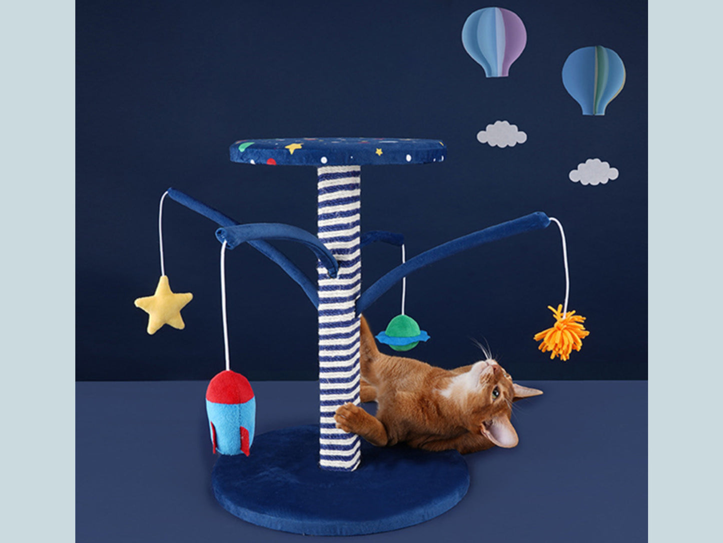 Starry Sky Cat Tree, Cat Tower, Cat Climbing Cando with Scratching Post