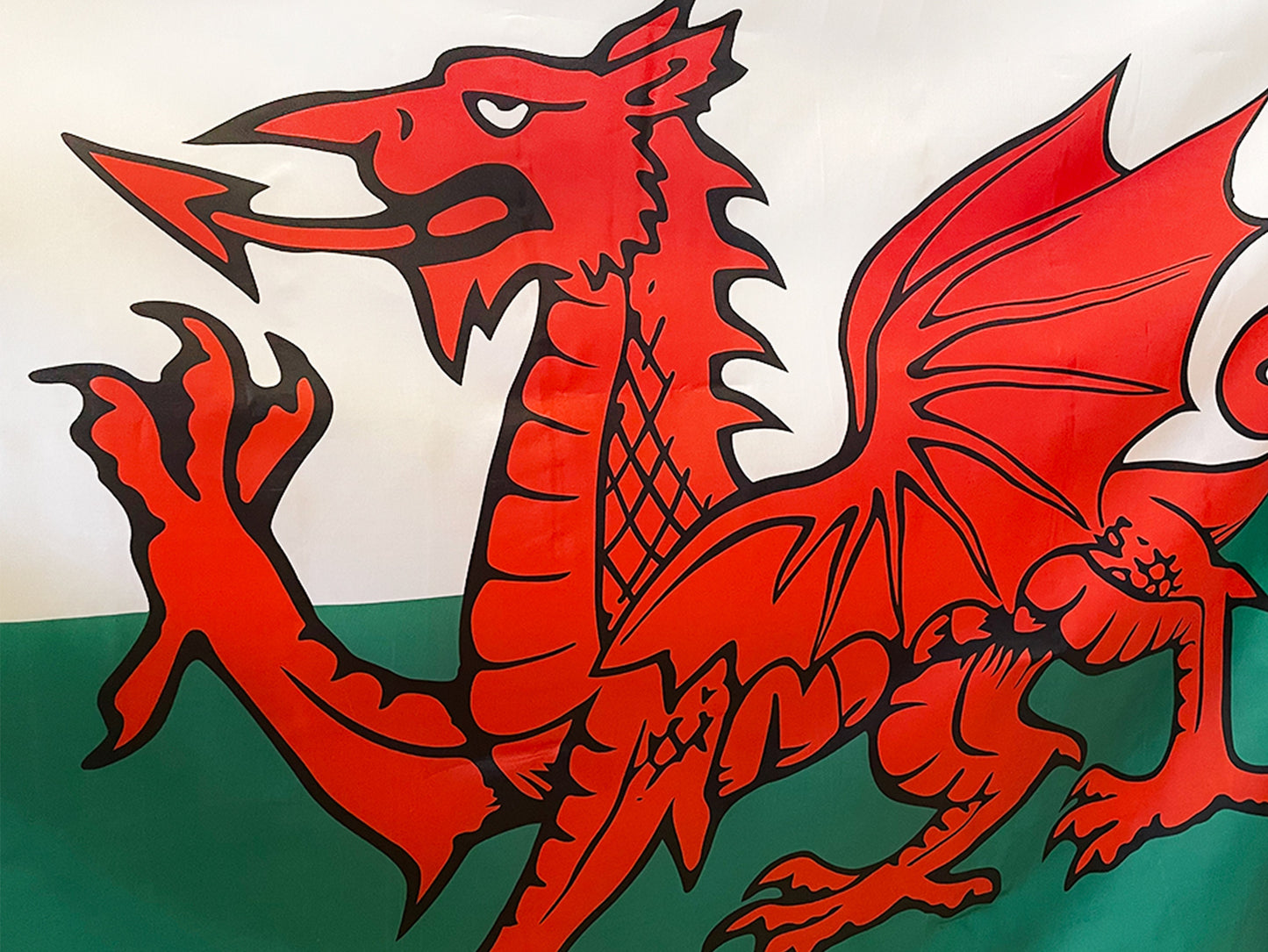 Flag of Wales, The Red Dragon Flag, Double Stitched, 5FT x 3FT