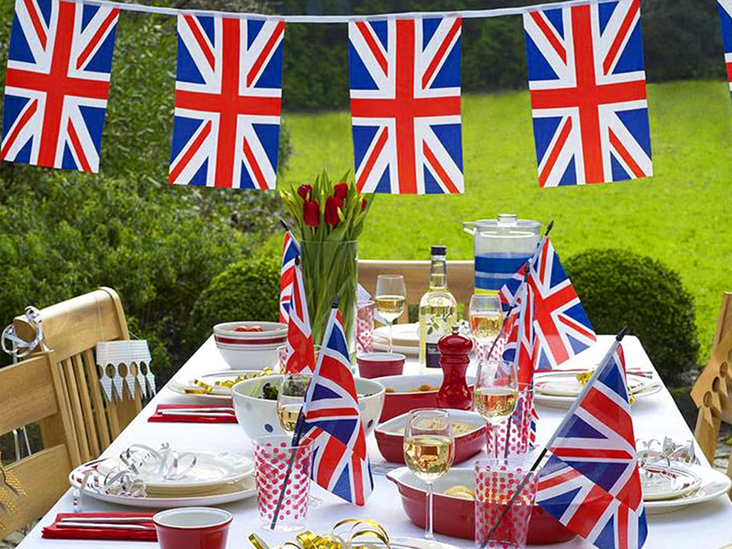 UK Bunting Flag Banner, Great Britain Bunting Flag Banner