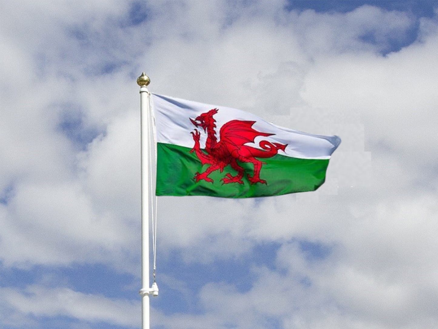 Flag of Wales, The Red Dragon Flag, Double Stitched, 5FT x 3FT