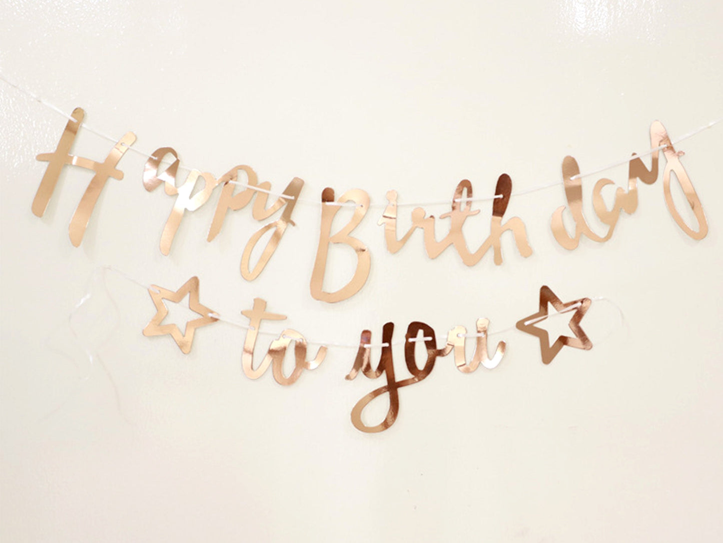 Birthday Bunting Banner, Birthday Party Decor, Shiny Star