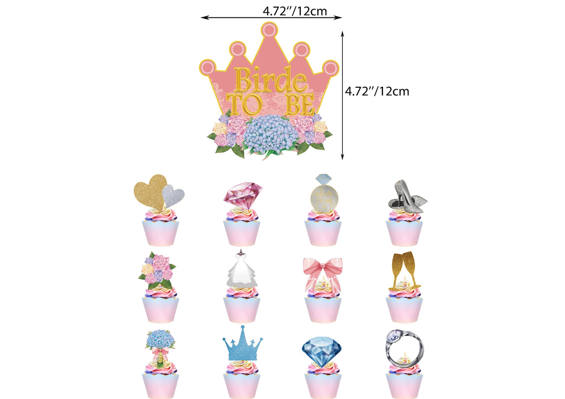 Brideto Be Cake Toppers
