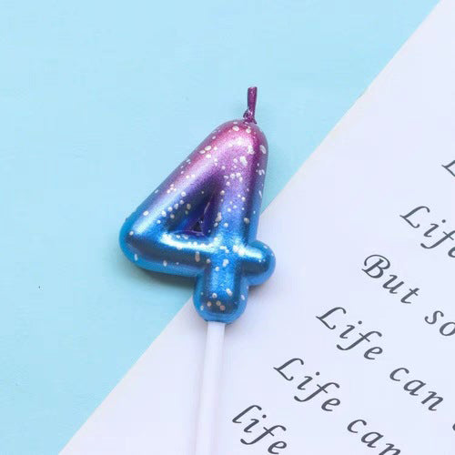 Galaxy Gradient Birthday Number Candles