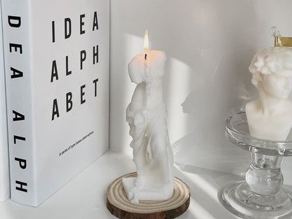 Venus Statue Scented Candles, Handmade Soy Wax Candles