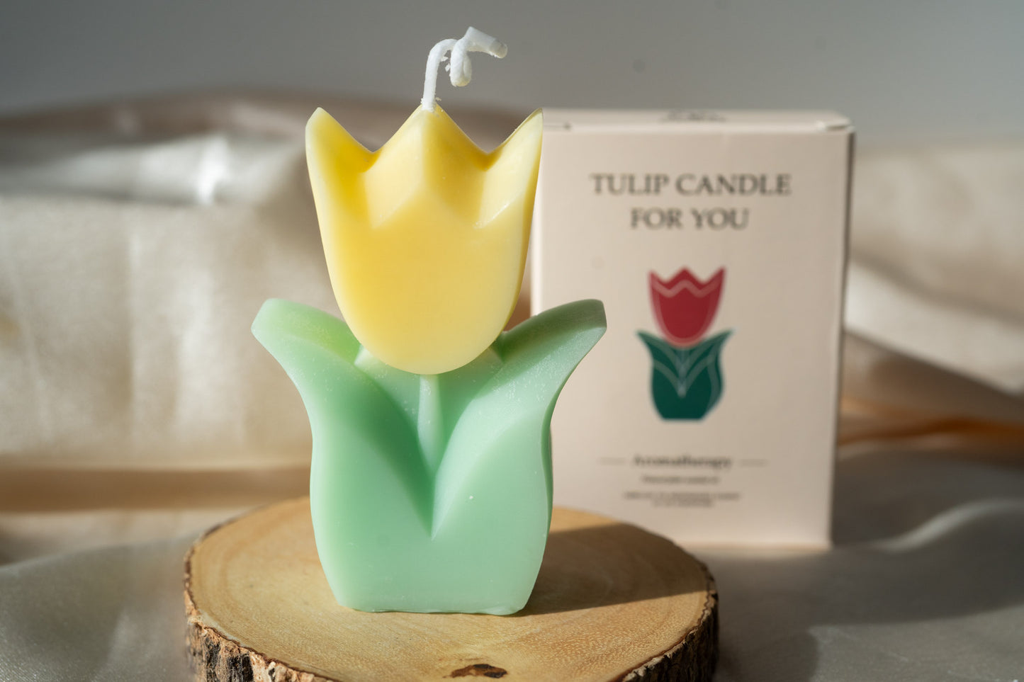 Handmade Tulip Scented Candles, Soy Wax Candles