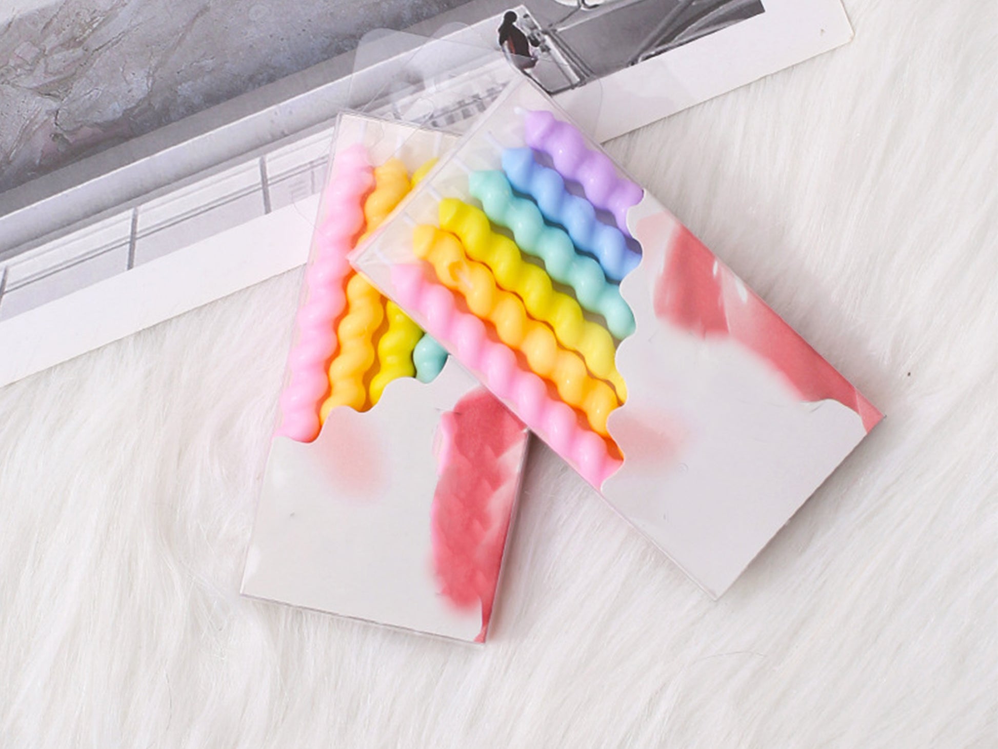 Macaron Twisty Candle