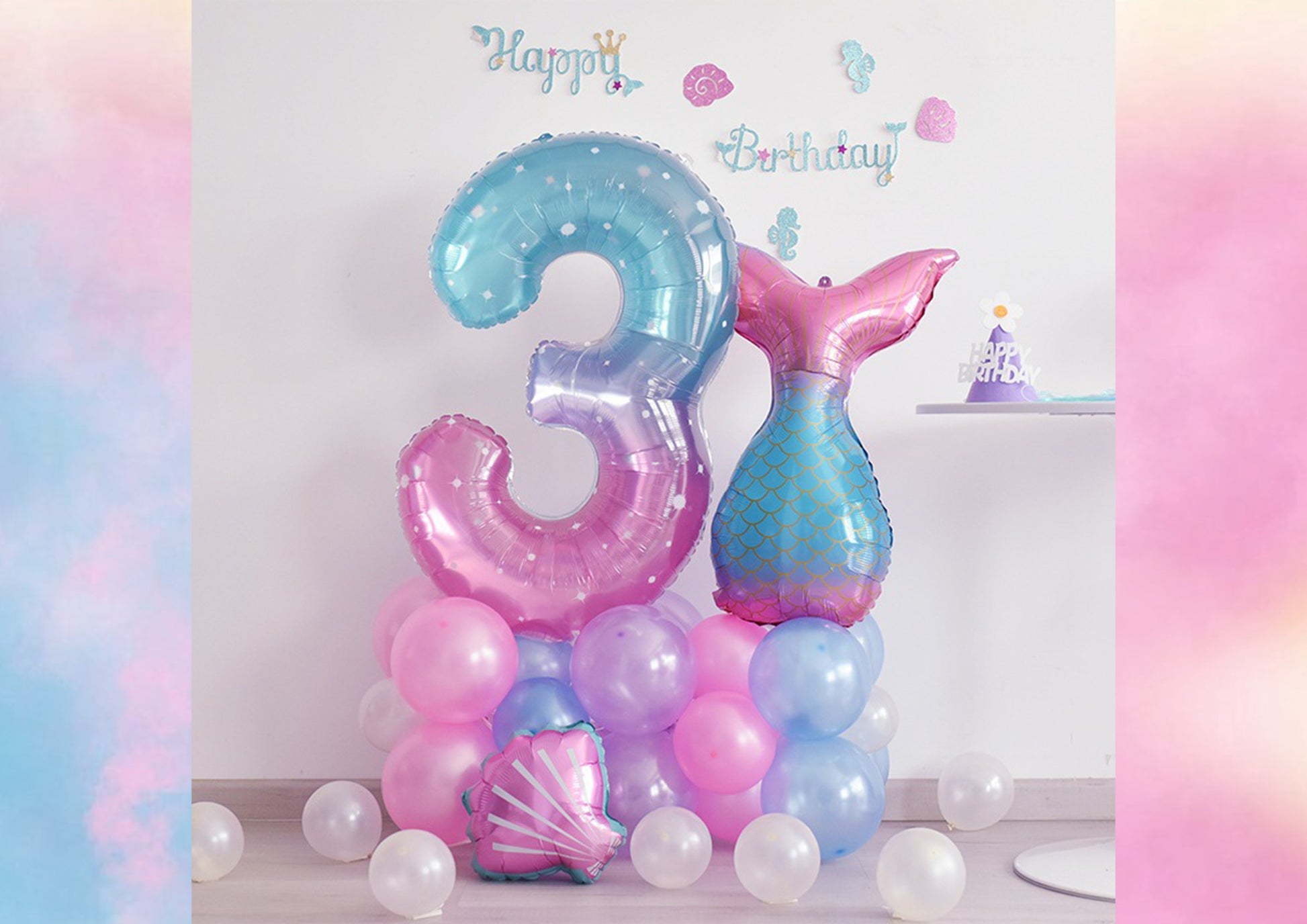 Starry Mermaid Balloons