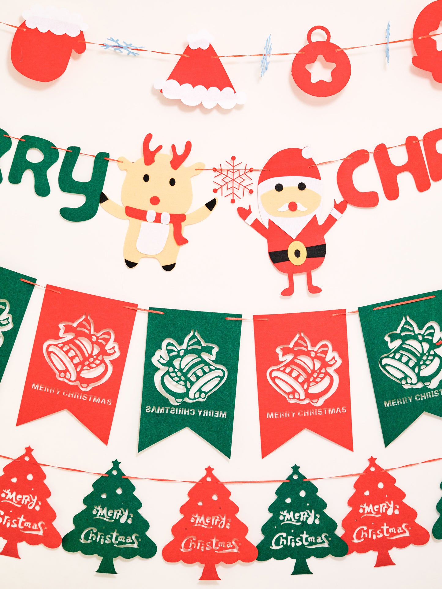 Felt Christmas Banner, Christmas Sock Bunting