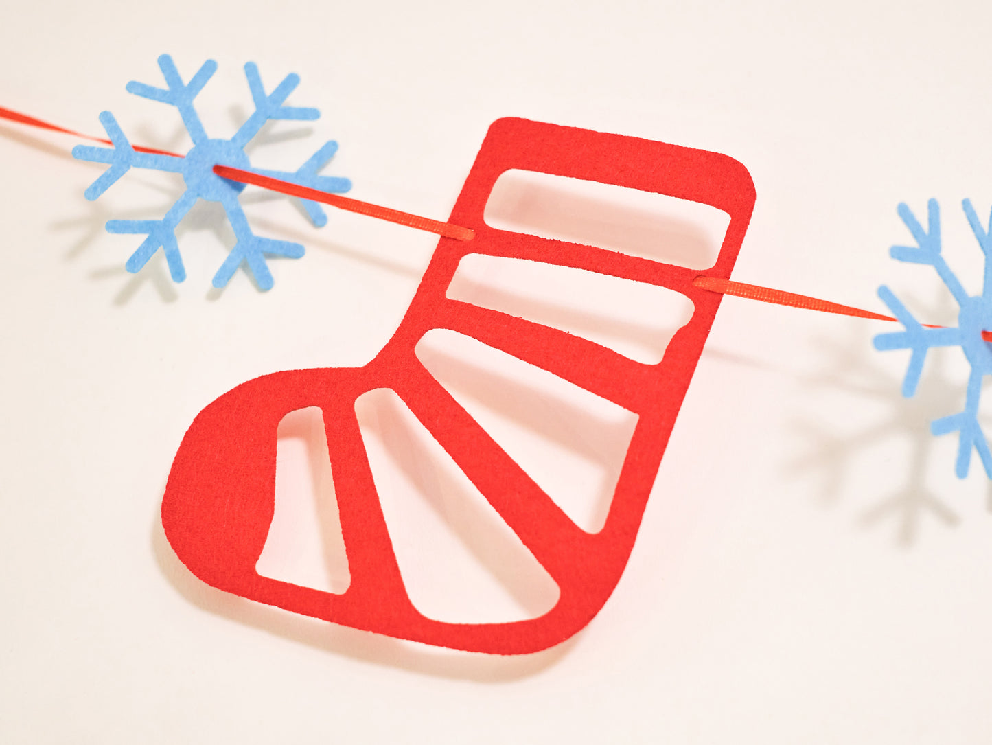 Felt Christmas Banner, Christmas Sock Bunting