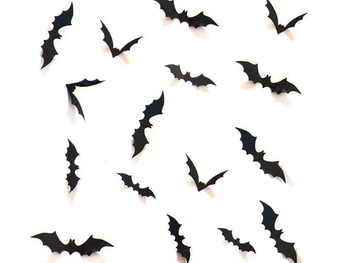 Hanging Halloween Pumpkin Banner, 3D Bats Wall Decor