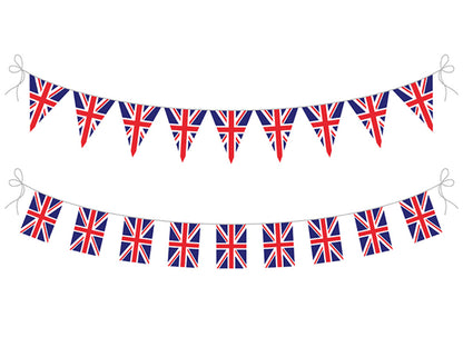UK Bunting Flag Banner, Great Britain Bunting Flag Banner