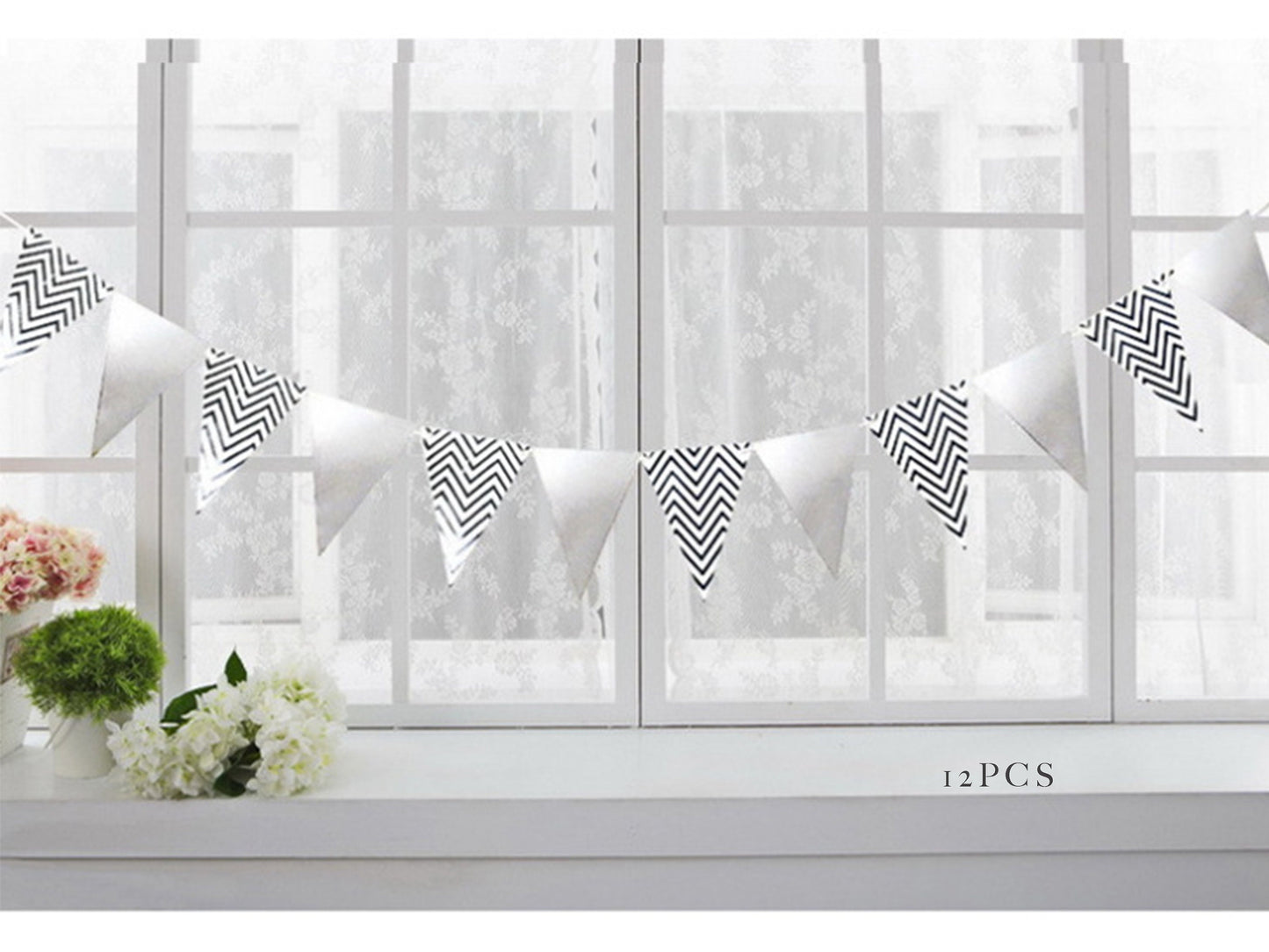 Laser Cut Birthday Banner, Happy Birthday Bunting Banner