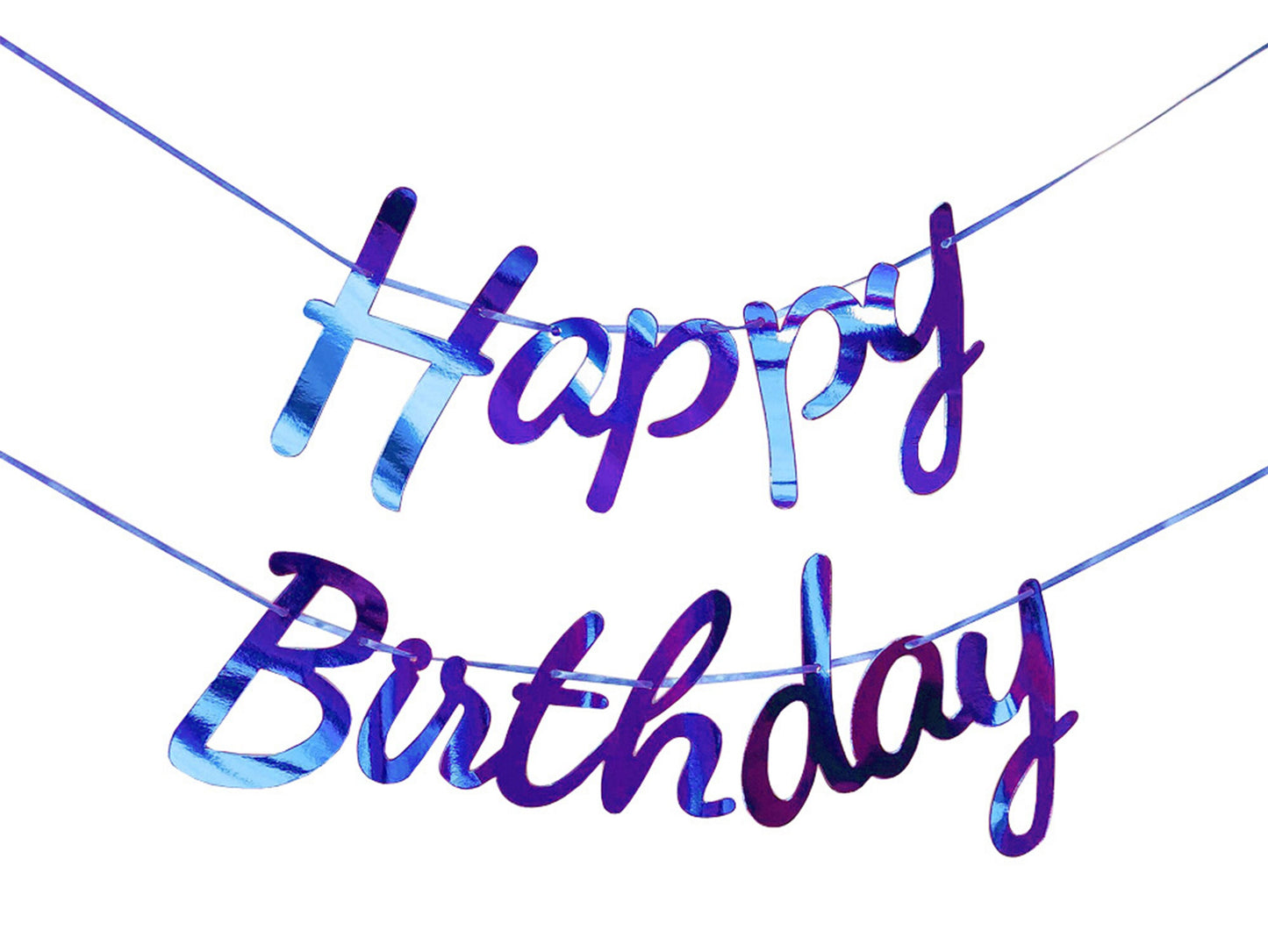Laser Cut Birthday Banner, Happy Birthday Bunting Banner