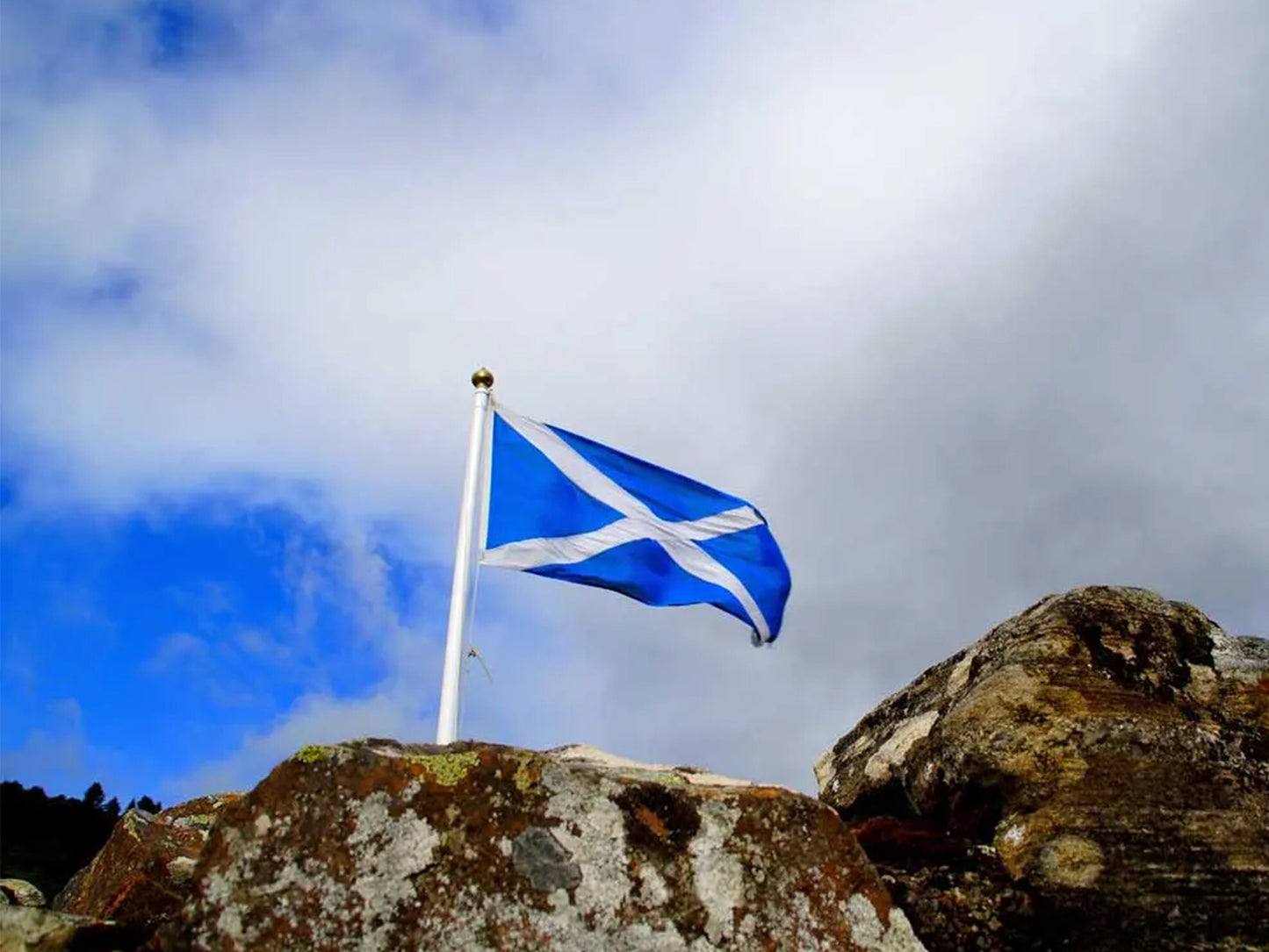 Flag of Scotland, St Andrew's Cross, Double Stitched, 5FT x 3FT