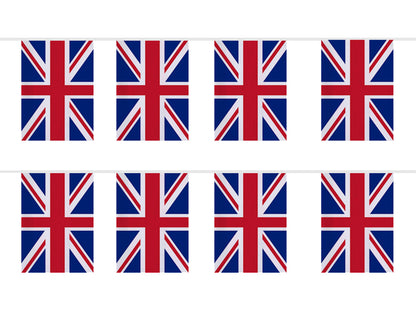 UK Bunting Flag Banner, Great Britain Bunting Flag Banner
