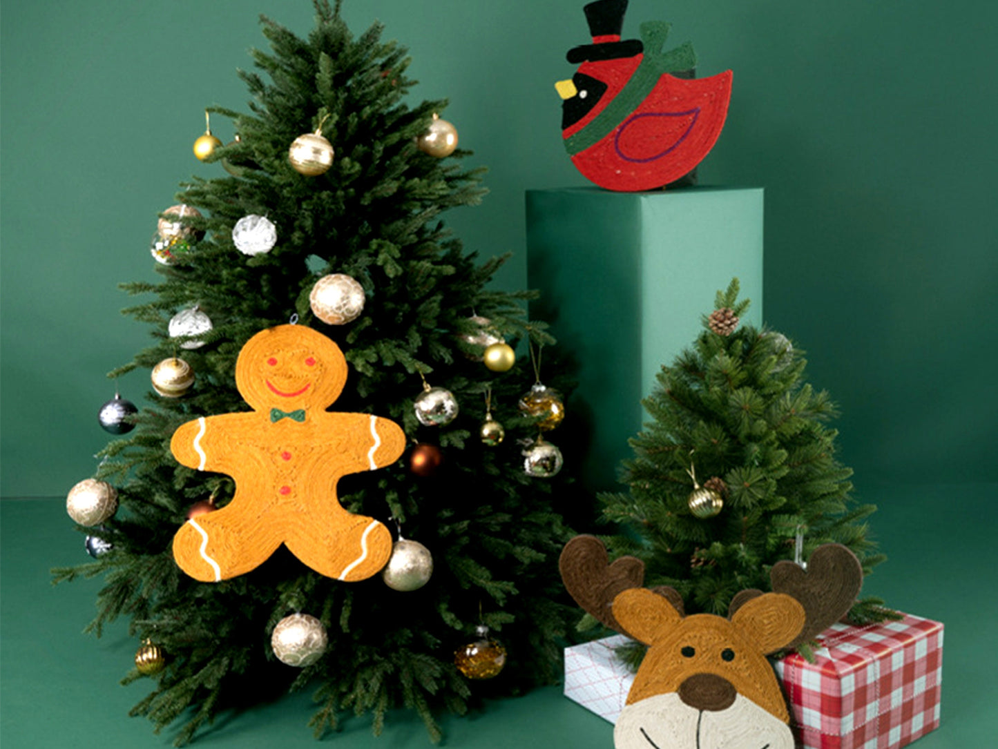 Gingerbread Man Cat Scratch Board, Cat Scratch Mat & Pad