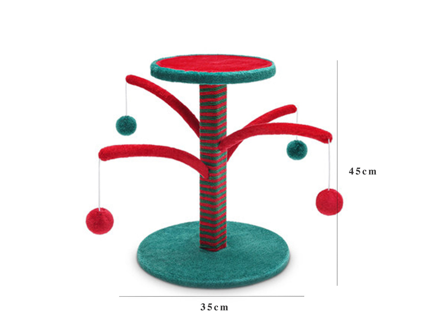 Cat Climbing Tree, Cat Tower, Cat Condo, Red & Green