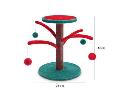 Cat Climbing Tree, Cat Tower, Cat Condo, Red & Green